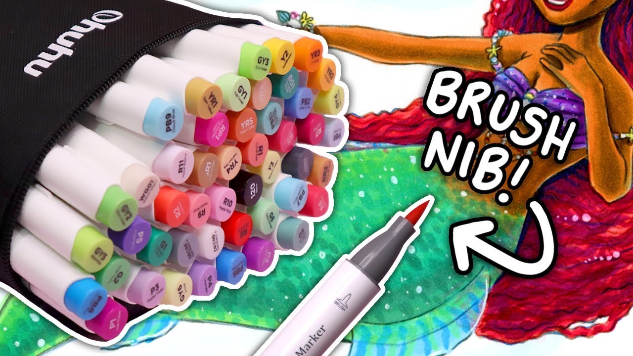 Less Than a Dollar?! CHEAPEST Brush Markers - Ohuhu 