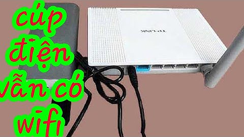 Dùng sạc dự phòng cấp nguồn cho modum wifi