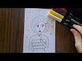 Coloring Cartoon Character -  Mambo Gurl | Draw with Me 💛 #coloring #howtocoloring #drawing