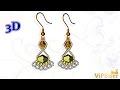 Beaded Earrings Bella. 3D Beading Tutorial