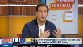 GMFB | Peter Schrager Disappointed Colts loss to Saints 7-34; Drew Brees: 29-30, 307 Yds, 4 TD