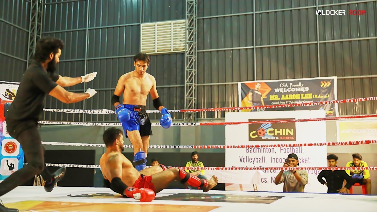 Siraj N.P (Fitness First) vs Niranjay Rehnan (CFC, Kochi) | Senior Muay Thai Fight League | Kochi