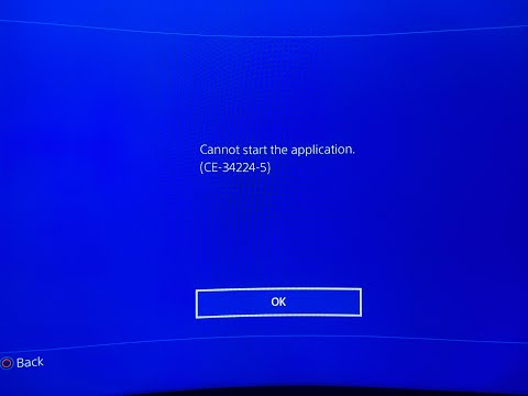 Fixed PS4 Error Code CE-34224-5 | Cannot start the application