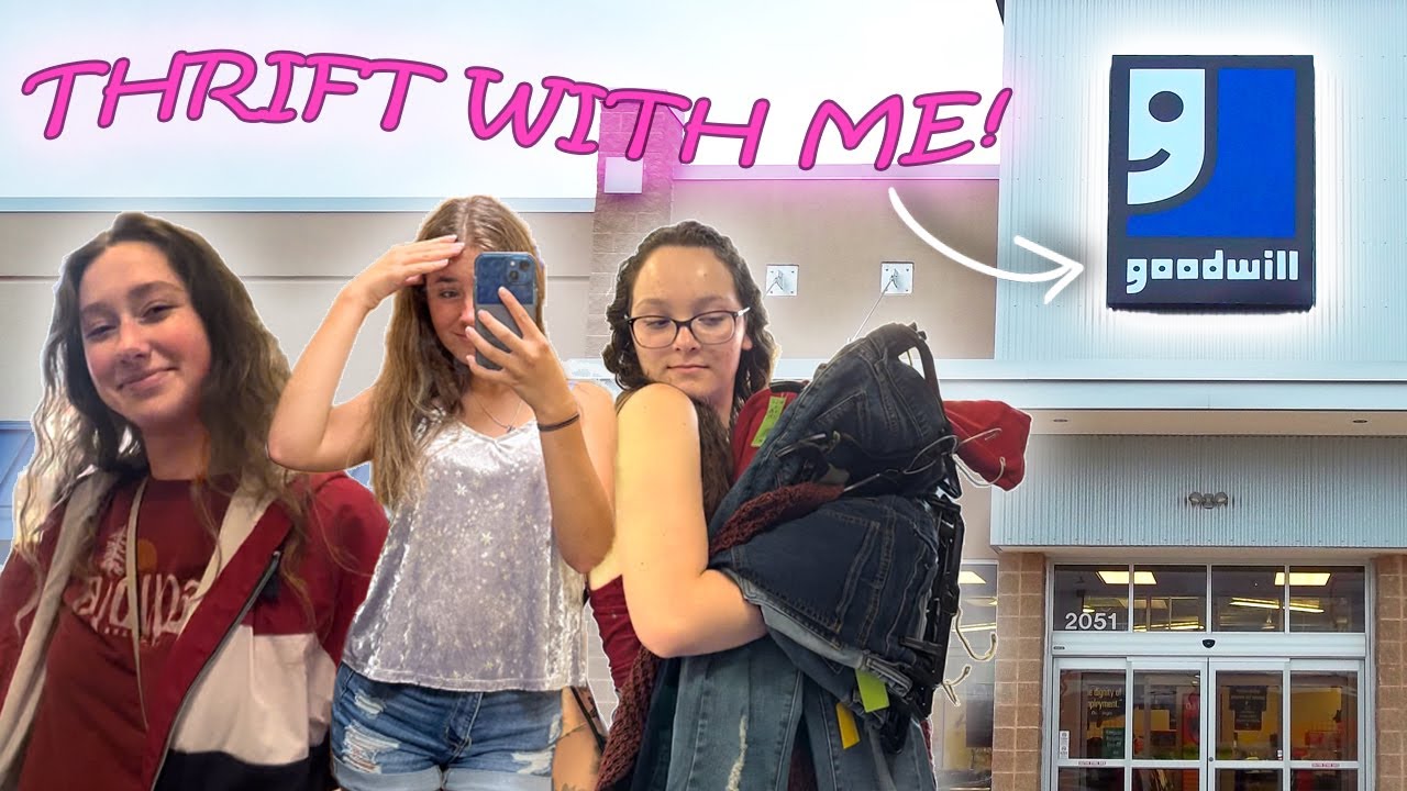 THRIFT WITH ME at GOODWILL Friends FIRST TIME Thrift Shopping! YouTube