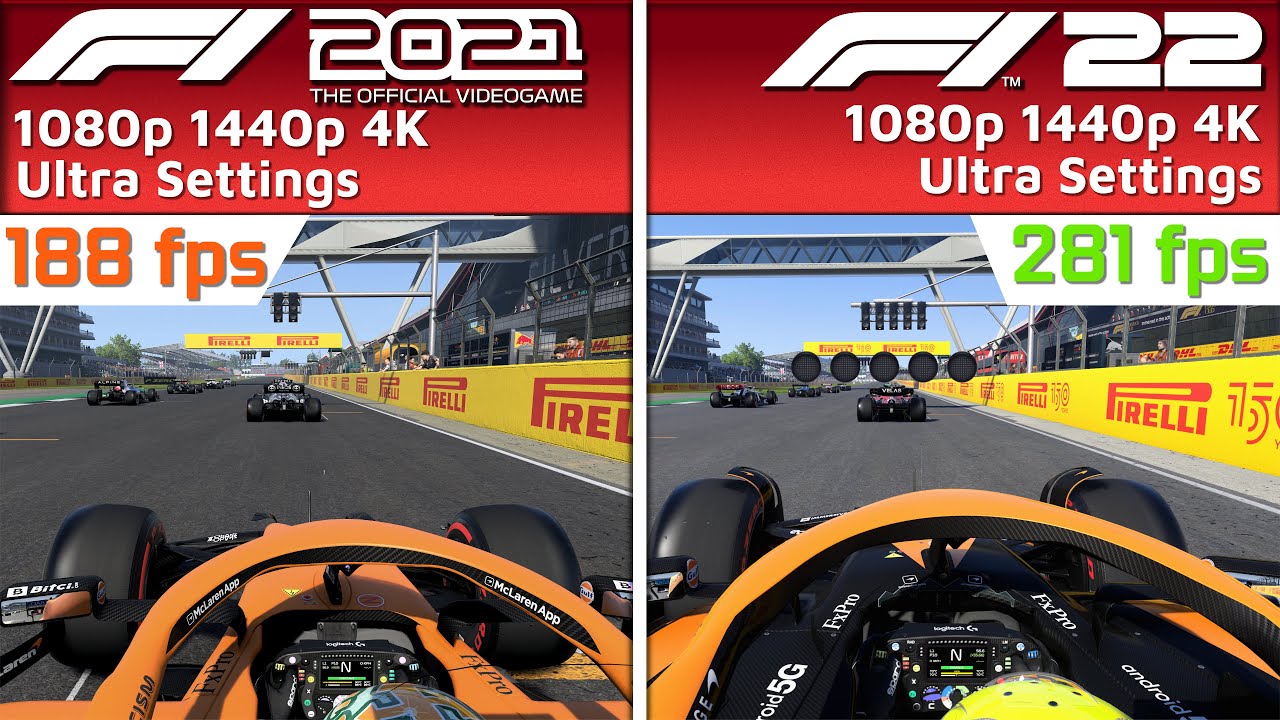 F1 2021 vs F1 22 | 6900 XT 5950X | 1080p 1440p 4K ULTRA GRAPHICS