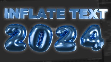 INFLATE Text in Blender 4.2 - NO Simulation needed