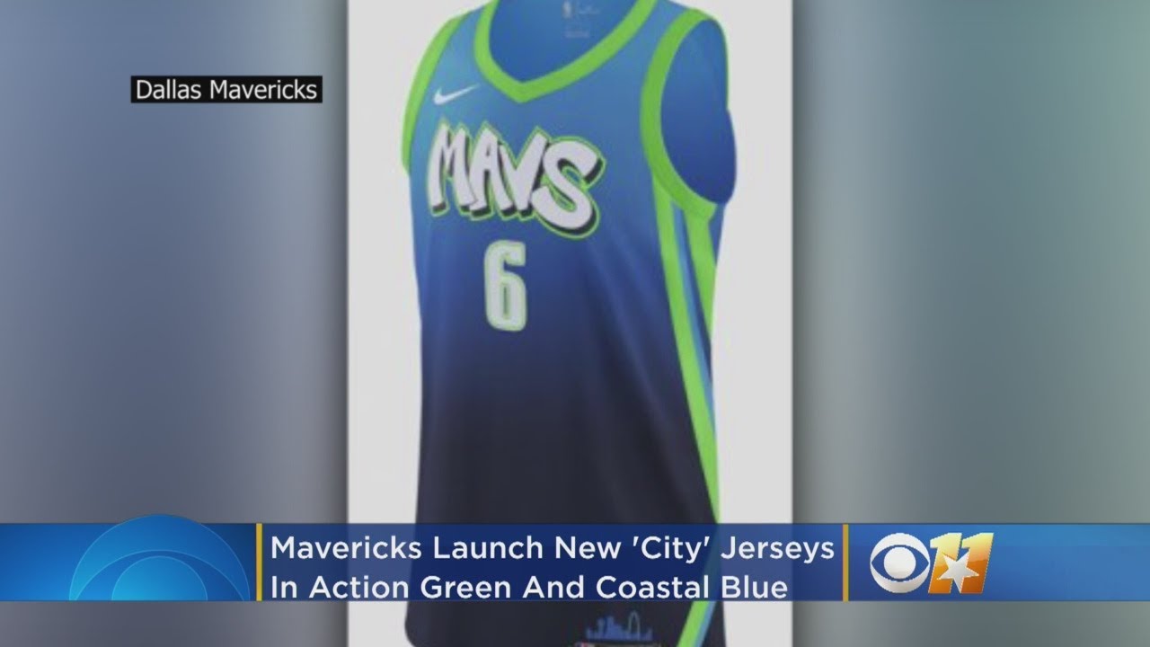 Mavericks Launch New City Jerseys In Action Green And Coastal Blue Youtube