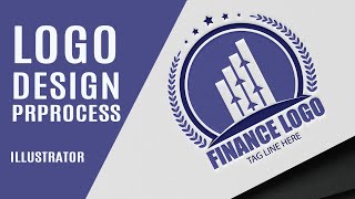 How to Make a Finance logo Design | logo design illustrator | logo design tutorial