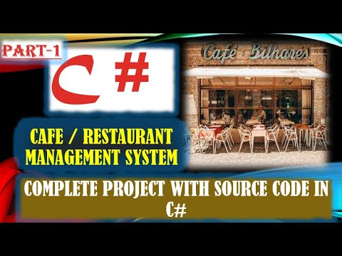 Part-1|Cafe || Restaurant management system project in C# Using C#.Net Framework in Urdu||Hindi