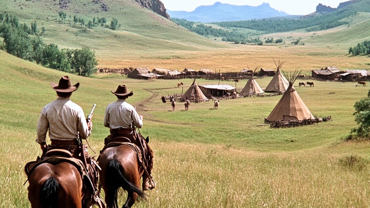 They travel across the Wild West to reclaim the land that was taken from them | Western film