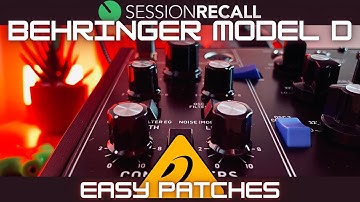 Behringer Model D - Easy Patches with Session Recall (Sound Demo) @session-recall