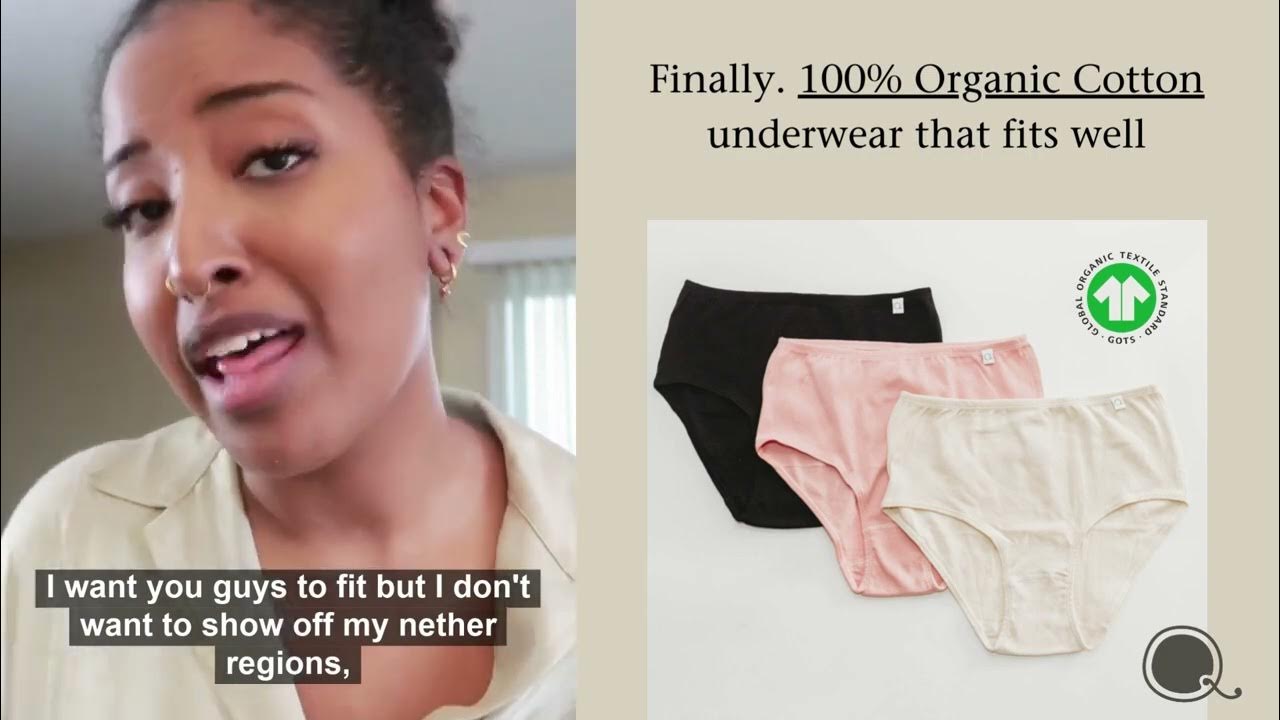 Finally 100% Organic Cotton underwear that fits well! 