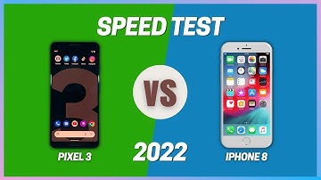 Google Pixel 3 VS iPhone 8 SPEED TEST | Android 12 vs iOS 15