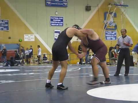 Cerritos College Open Wrestling Tournament 2009 - 285QF: Chad Rodriguez vs Frank Ayala