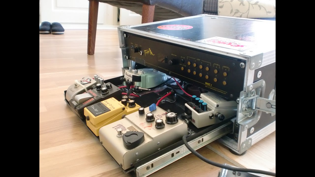 My Guitar Effects Pedals Looper Rack T-Rex Mac-1 TK-999 OD-3 OVD-1 DD-5 ...
