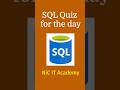 SQL Quiz