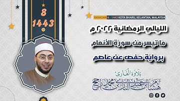 تلاوة من سورة الأنعام || 8 رمضان 1443 || بصوت القارئ: هشام عبد الباري