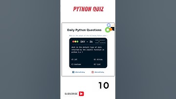 Python Coding Challenge Day - 36 | What is the output of the following Python Code?  #python #quiz