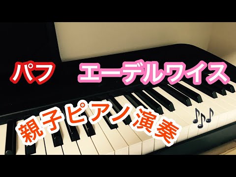 【親子ピアノ連弾】りりかりいかパフ、エーデルワイス連弾vlog