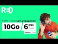 Red by sfr  forfait mobile sans engagement 10go  699euros par mois