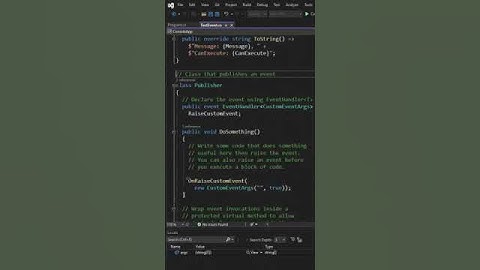 event (C# keyword) - part 1 of 2  #shorts #csharp