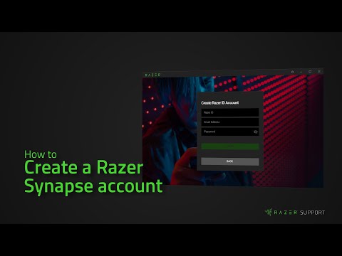 How to create a Razer Synapse account