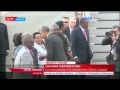 President Obama bids farewell to Uhuru Kenyatta and his government entourage at JKIA