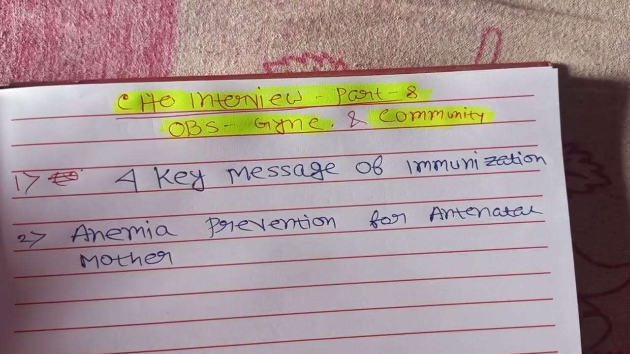 CHO Interview part 8. From obs gyne and community quick review #viral #cho2026 #nursing #nursing 
