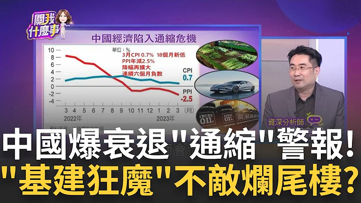 衰退瞒不住! 中国"毕业即失业"青年失业率逾20% CPI18个月新低 PPI降幅扩大 中国陷入通缩警报│陈斐娟 主持│20230412｜关我什么事feat.谢宗霖 - 天天要闻