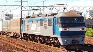 王子とかは居ないけど他のコンテナ積載は多種多めで良！。EF210 150号機牽引福岡タ発越谷タ行1052レ清洲通過