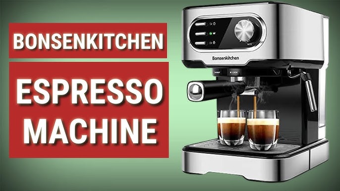 Bosenkitchen CM8008 Máquina de café espresso de 15 bares con