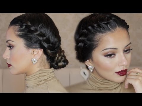 Twisted Crown Braid Up-Do Hair Tutorial | Kaushal Beauty