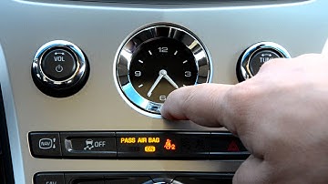 How To: Set your Analog Clock on the Cadillac CTS Coupe, Sedan and Sport Wagon.