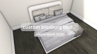 custom bed bloxburg build! ♥