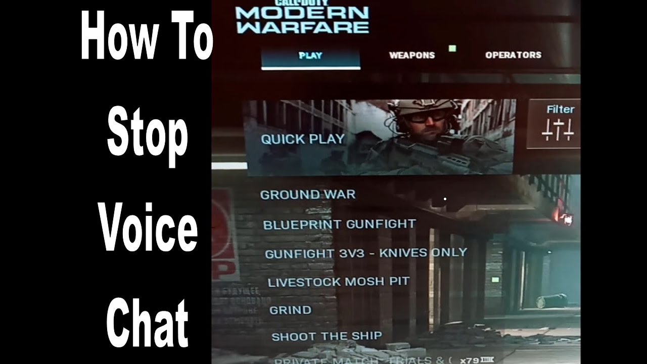 Call Of Duty Modern Warfare Voice Chat Geht Nicht How To Disable Voice Chat In Call Of Duty Warzone - Modern Warfare #