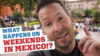 CHURROS! A Santiago De Queretaro, Mexico Weekend in the Centro Square! by The Nomad Experiment 887 views 4 years ago 4 minutes, 13 seconds