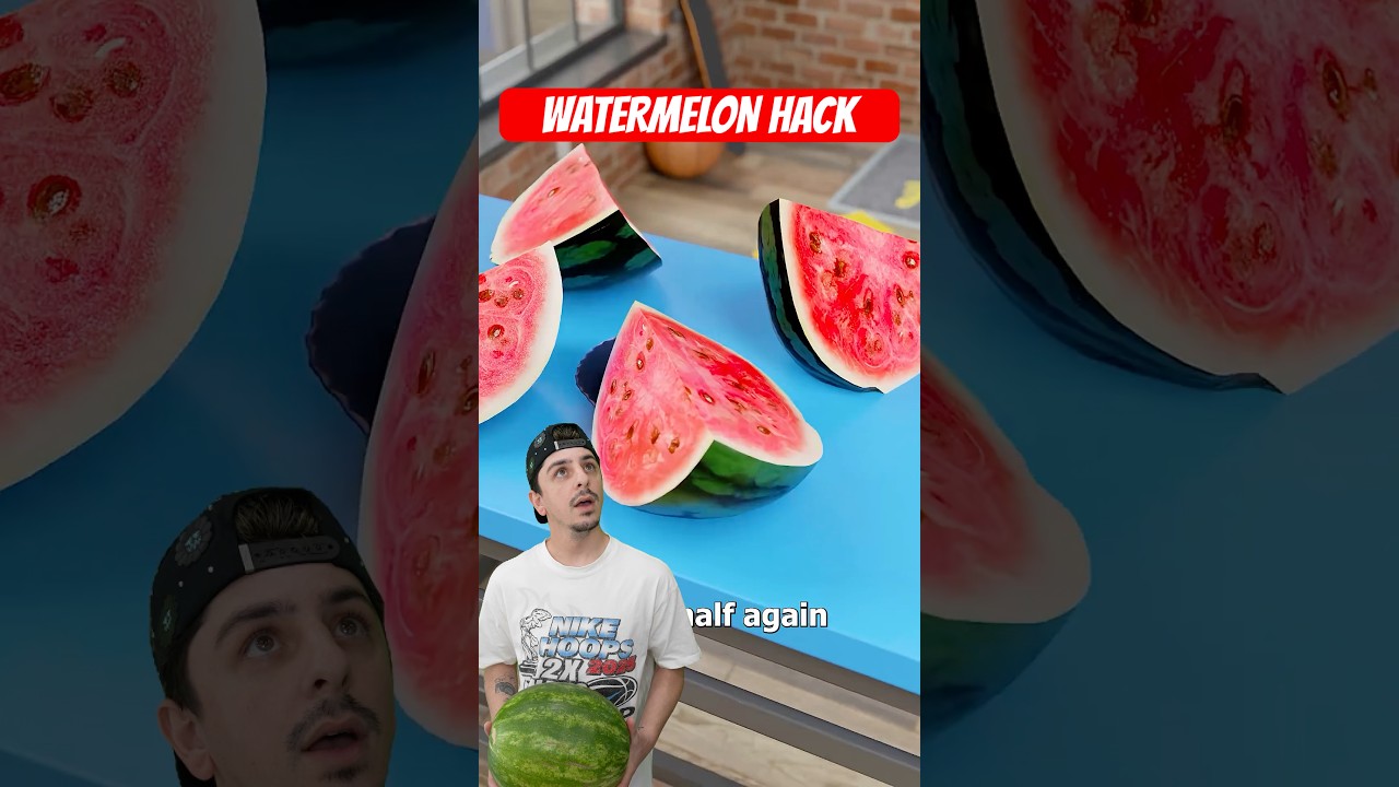Watermelon Slice Hack! @zackdfilms