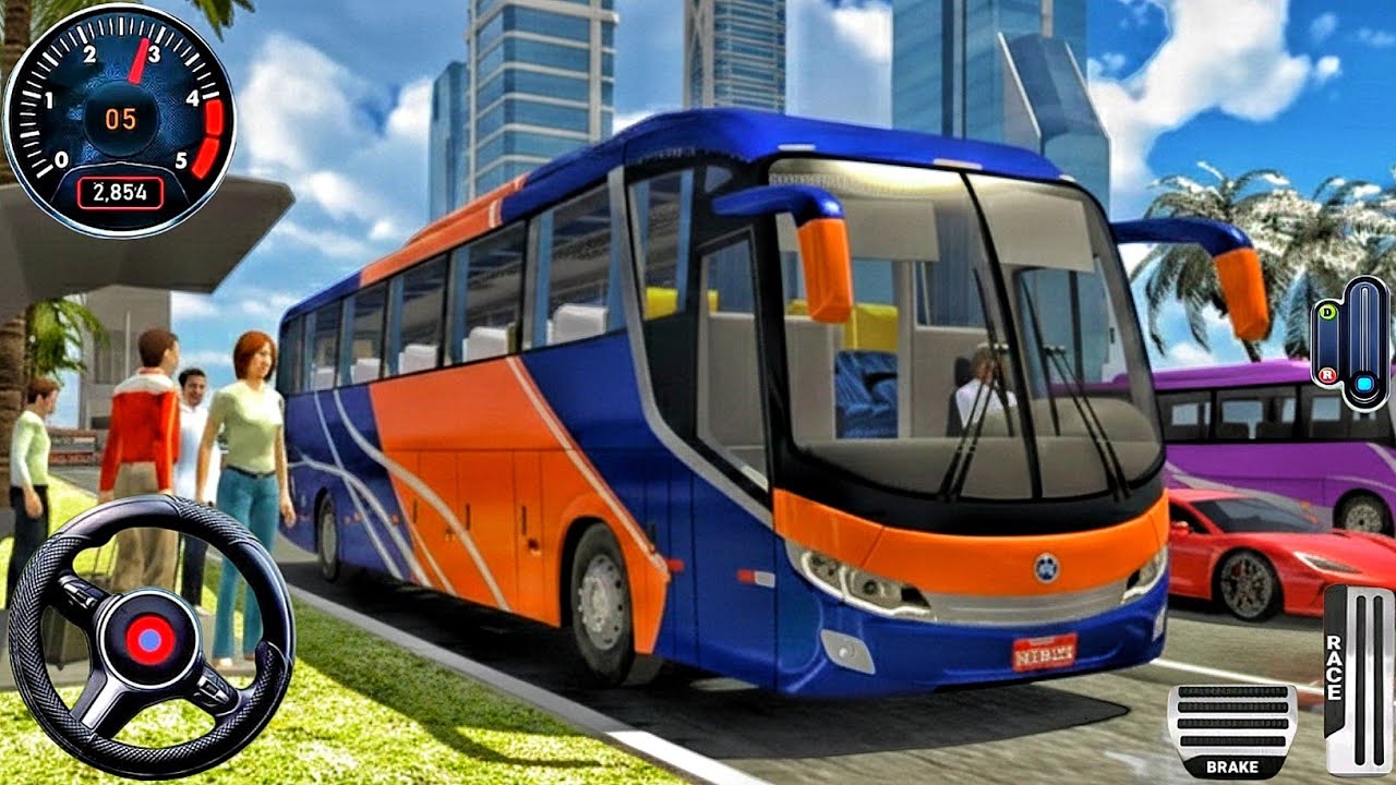 Real Coach Transport Simulator 3D - New Bus Games 2025 - Bus Game Andriod Gameplay