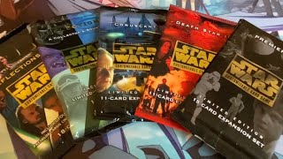 Star Wars CCG pack opening Premiere Death Star II 2 Coruscant Reflections I & III 1 & 3 swccg!