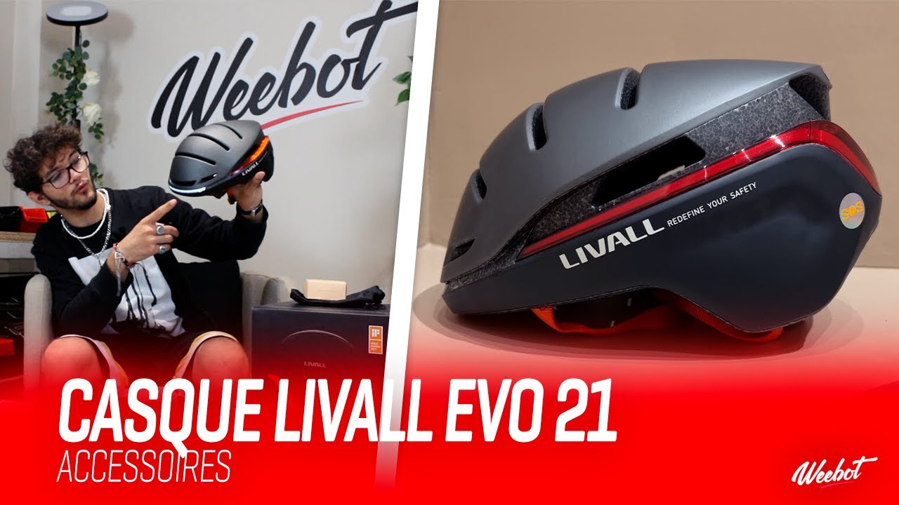 Casque Connecté Livall Bluetooth Evo21 White - Absolubike, vélos et  accessoires