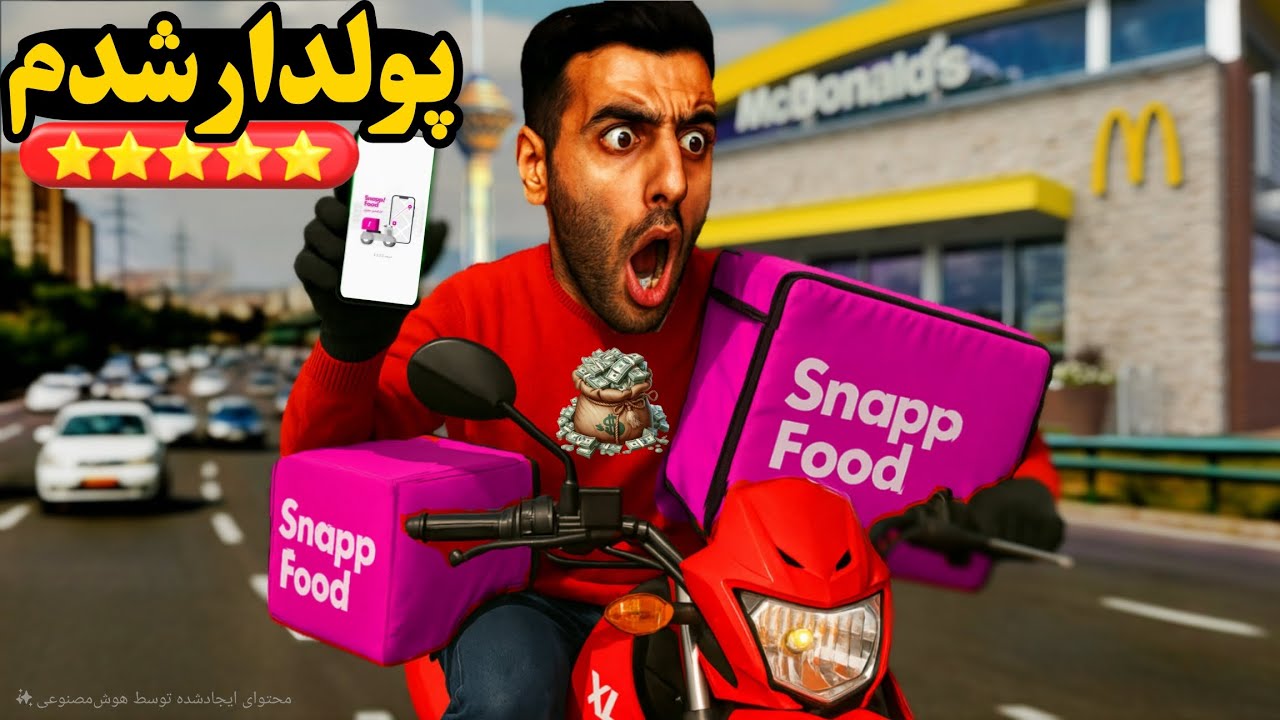 با اسنپ فود پنج برابر یک کارمند کار کردم🔥+نکات کلیدی 1404