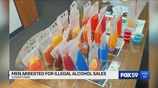 4 arrested after illegal alcohol sales in downtown Indianapolis