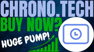 CHRONO TECH CRYPTO HUGE PUMP! CHRONO TECH CRYPTO PRICE PREDICTION AND ANALYSIS! TIME CRYPTO PRICE