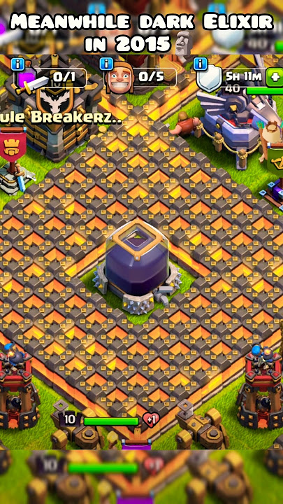 Dark elixir in 2015 🗿| (Clash of clans) #clashofclans #cocshorts #keepclashing #darkelixir #ytshorts