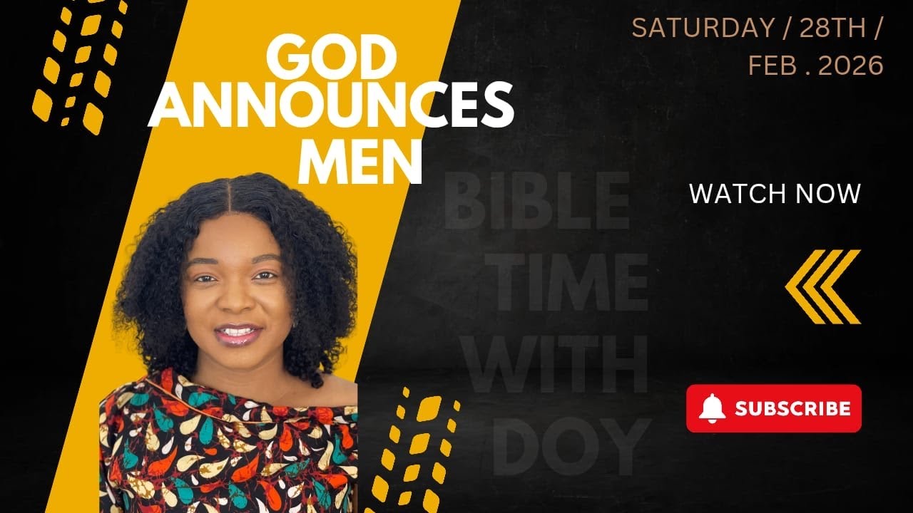 GOD ANNOUNCES MEN