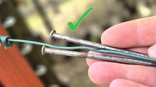 Wire Tensioning System Using Nails (Simplified)  Fence Wire Tensioner