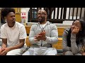 Last night Larry sat between Isaiah and Brooke at the basketball game