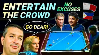 Efren Reyes Tries to Keep Up with &quot;The FASTEST POOL PLAYER&quot; from MALTA -Tony Drago