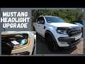 Ford Ranger Wildtrak 2018 | Mustang Headlight Upgrade | Mustang Headlights | Black Stag Styling
