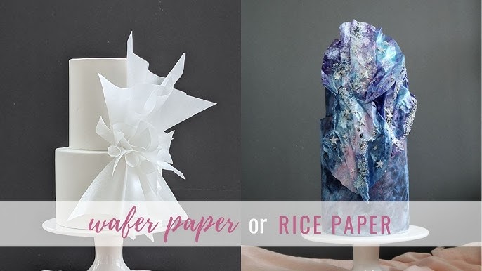 How to make Wafer Paper Blue Hydrangeas